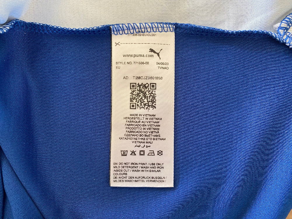 How to wash and store your football shirts washing label
