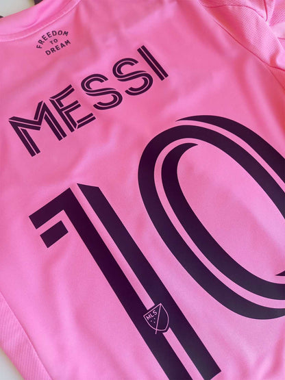 Inter Miami 2025/26 home shirt Messi JJ1392 name set