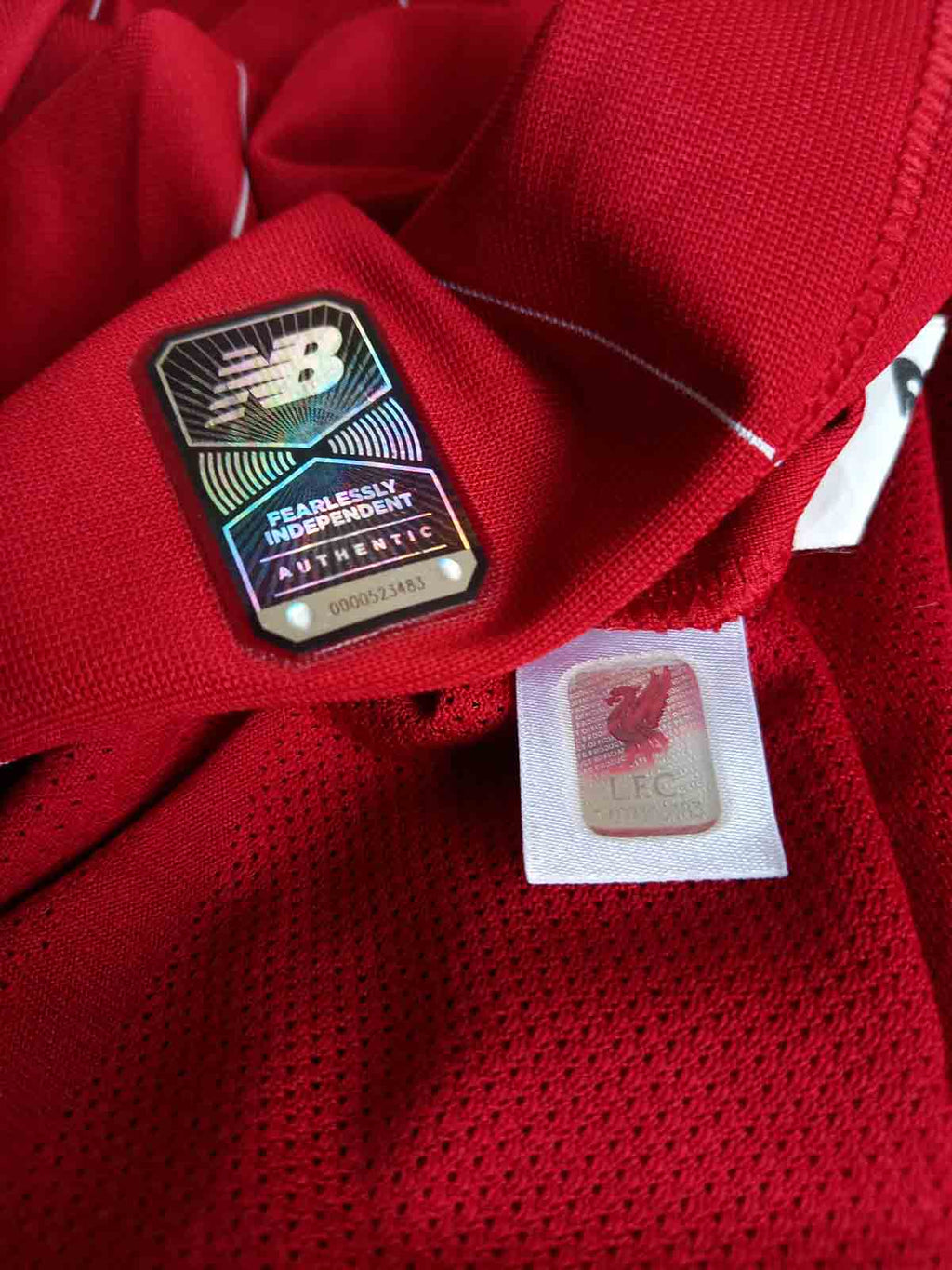 Liverpool 2019/20 Home Shirt Tags