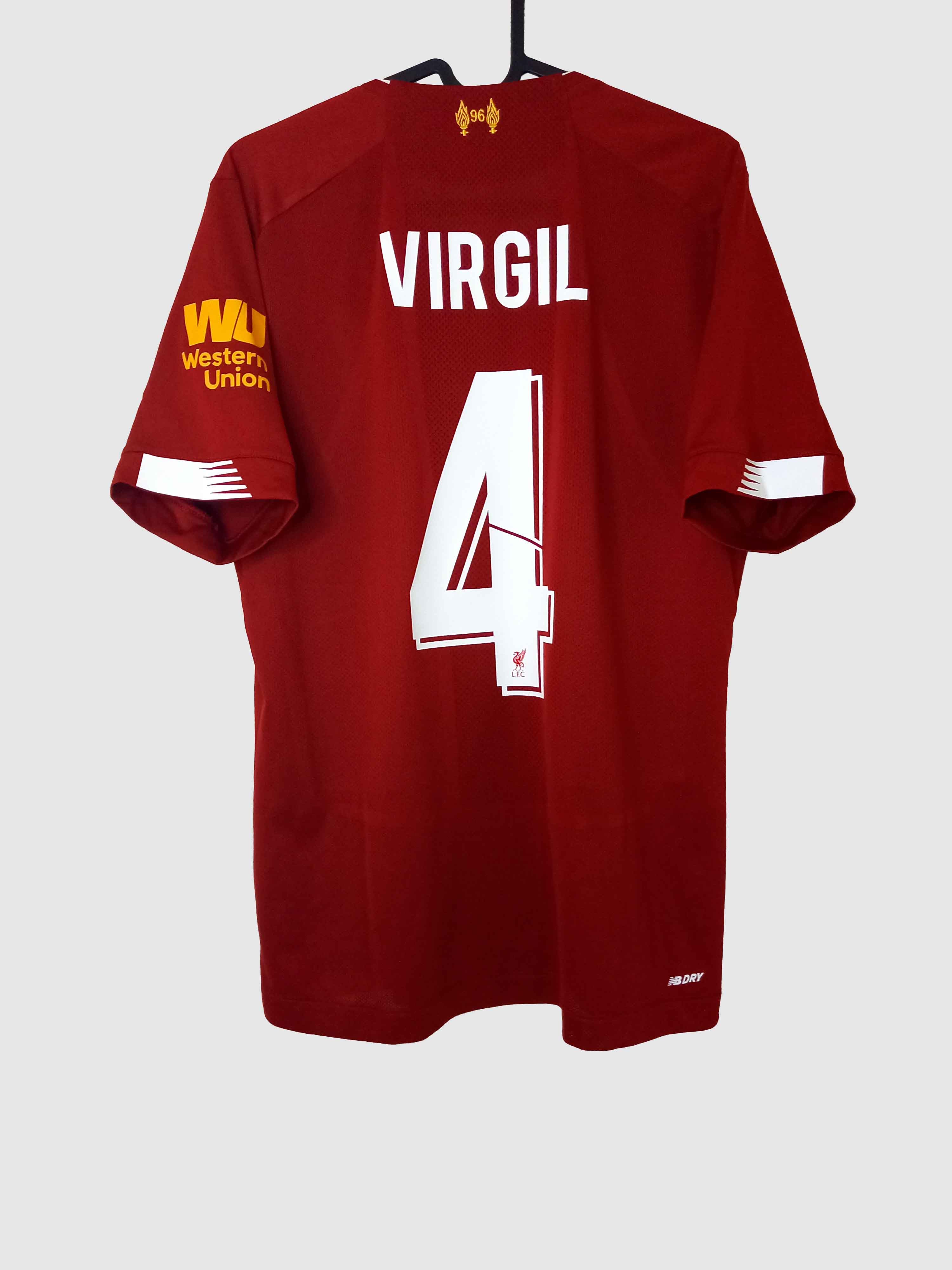 Liverpool 2019/20 Home Shirt Van Dijk Back