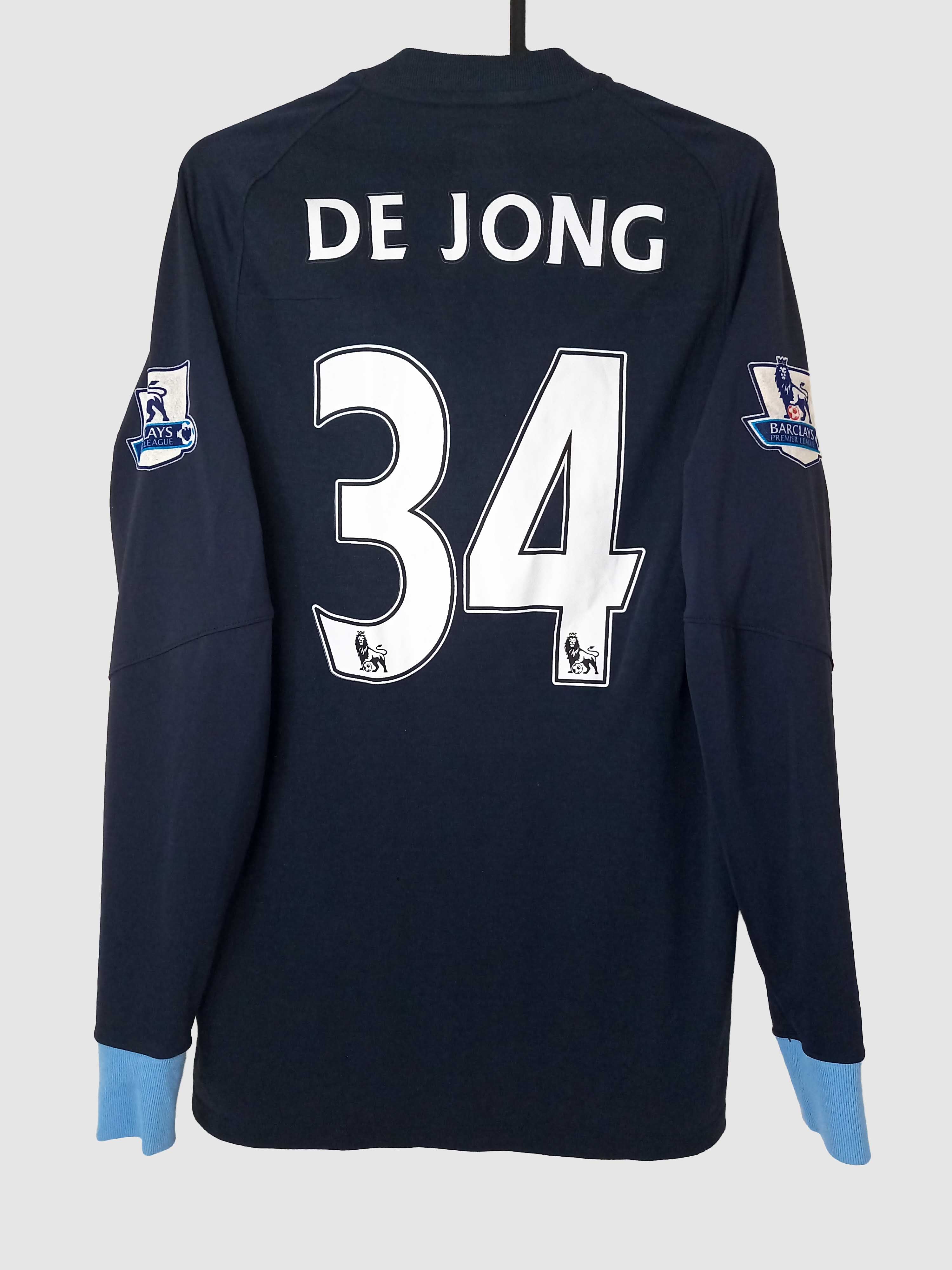 Manchester City 2010/11 Away Shirt De Jong Back