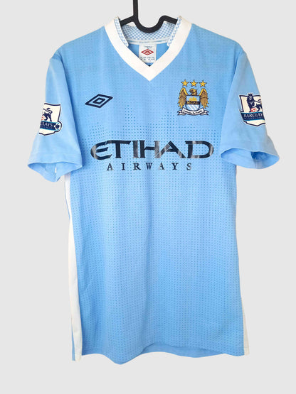 Manchester City 2011/12 Home Shirt Aguero (S-Excellent)