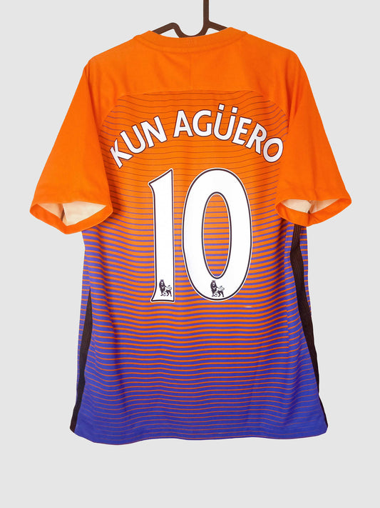 Manchester City 2016/17 Third Shirt Aguero 776901-817 back