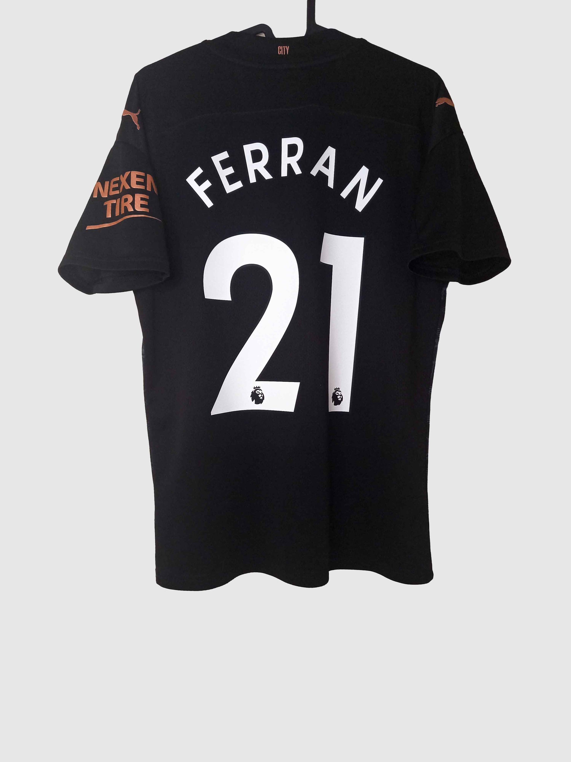 Manchester City 2020/21 Away Shirt Ferran Torres Back 757065-02