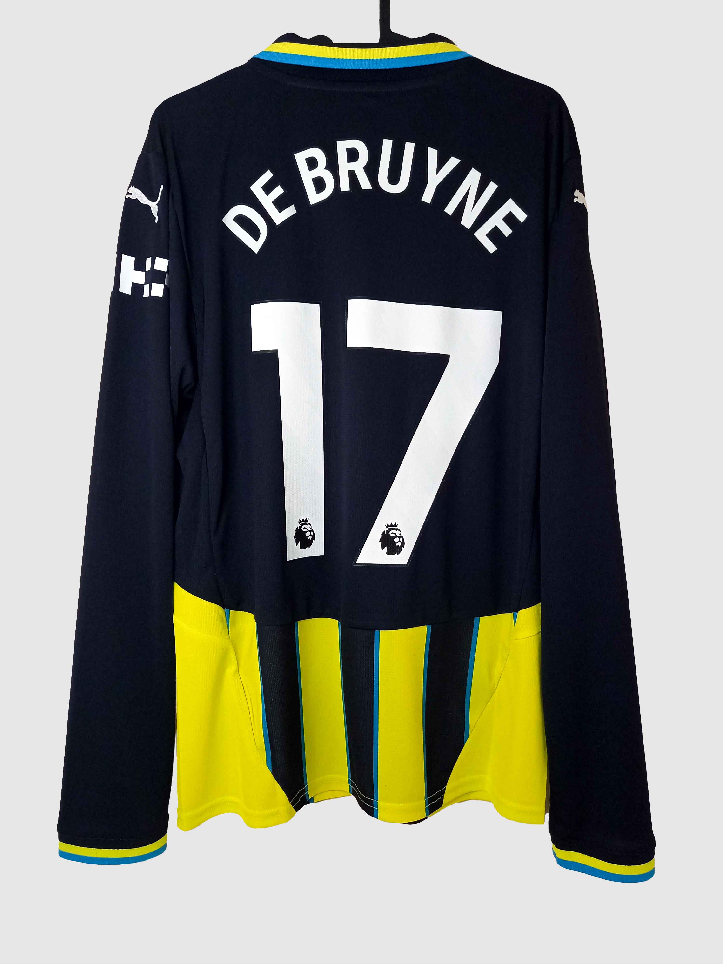 Manchester City 2024/25 Away Shirt De Bruyne Back 775087-02