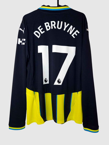 Manchester City 2024/25 Away Shirt De Bruyne Back 775087-02