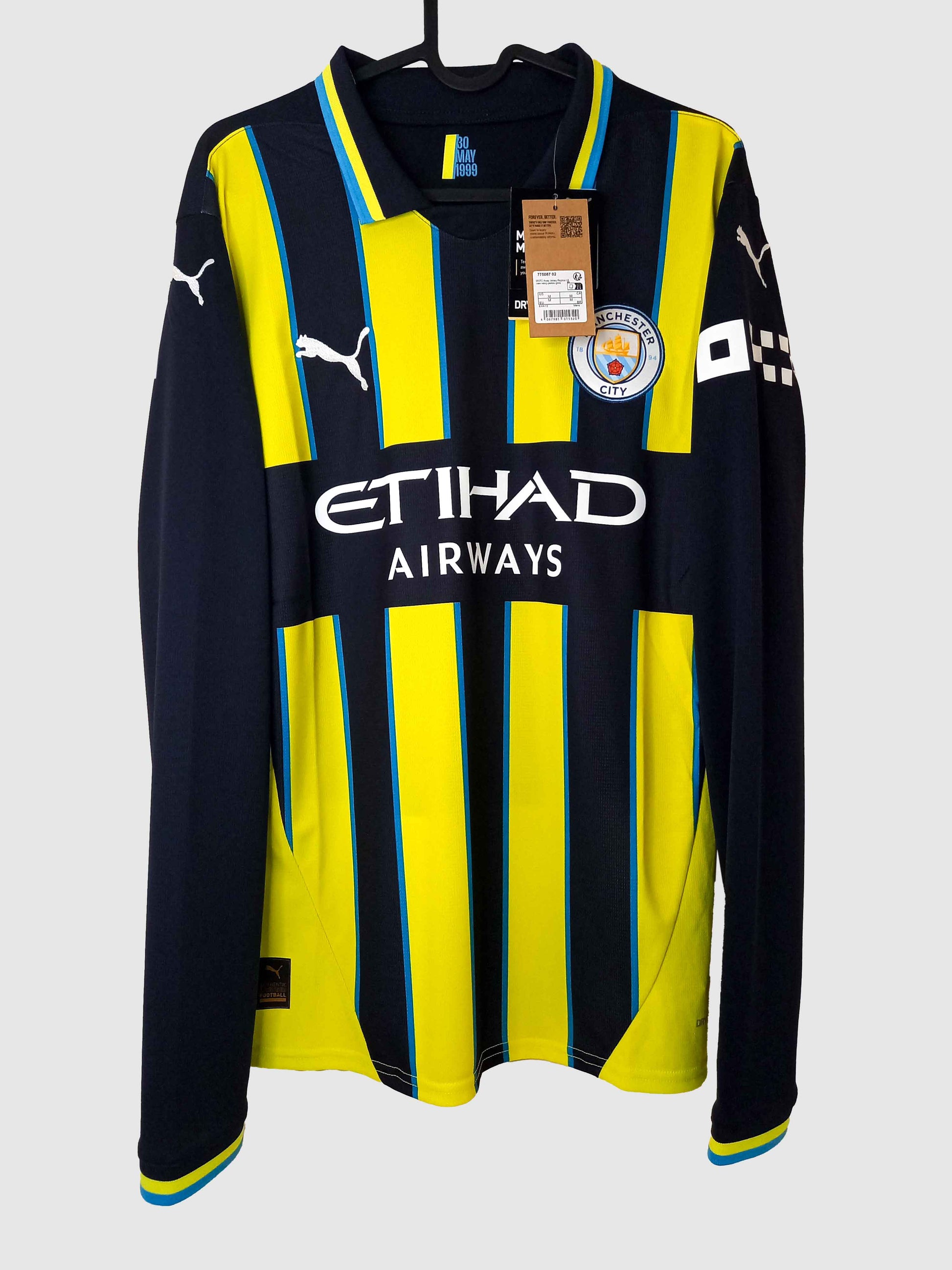 Manchester City 2024/25 Away Shirt De Bruyne Front 775087-02