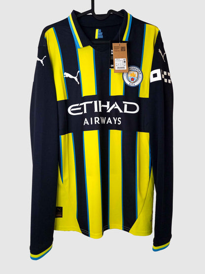 Manchester City 2024/25 Away Shirt De Bruyne Front 775087-02