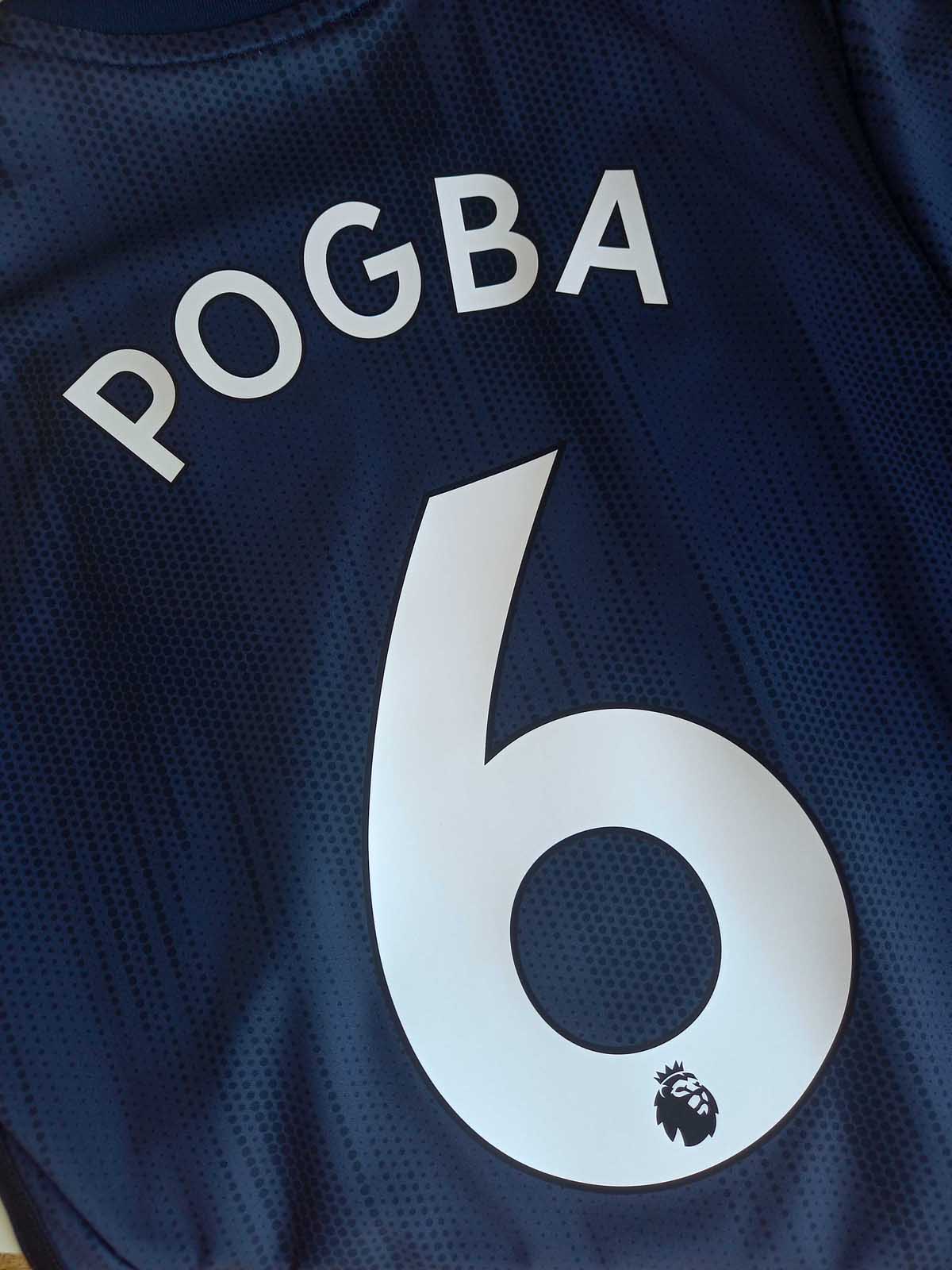 Manchester United 2018/19 Third Shirt Pogba DP6022 name set