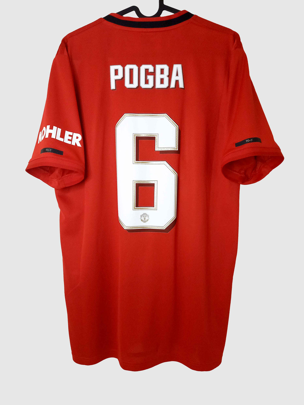 Manchester United 2019/20 Home Shirt Pogba Back ED7386