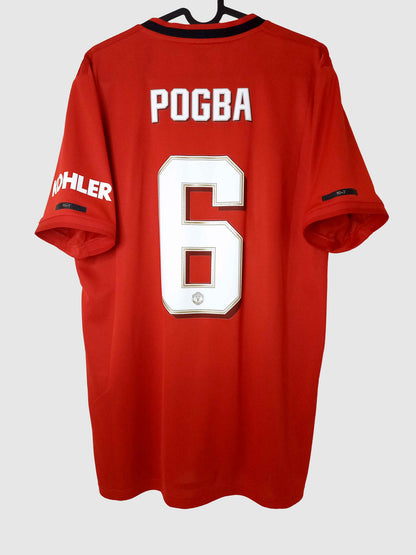 Manchester United 2019/20 Home Shirt Pogba Back ED7386