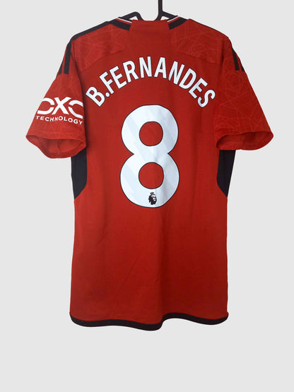 Manchester United 2023/24 Home Shirt Bruno Fernandes Back IP1726
