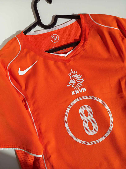 Netherlands 2004 Home Shirt Edgar Davids Reissue HV4427-819 logos