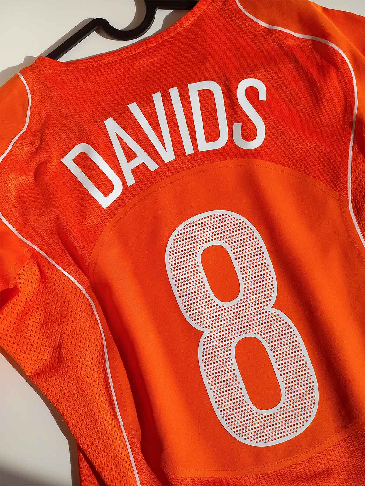 Netherlands 2004 Home Shirt Edgar Davids Reissue HV4427-819 name set