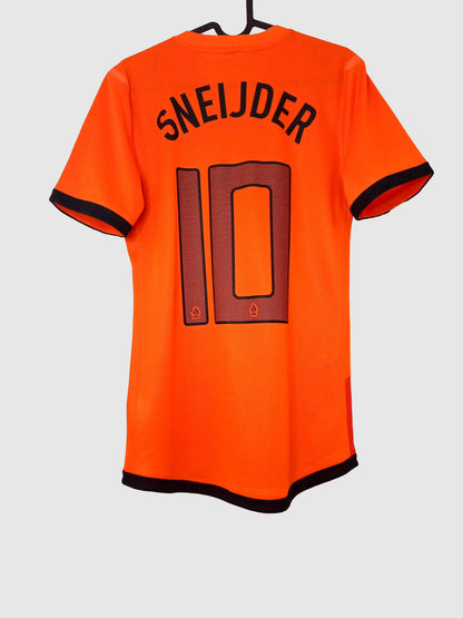 Netherlands 2012 Home Shirt Sneijder Player Version Back 447406-815