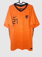 Netherlands 2020/21 Home Shirt De Jong Front CD0712-819