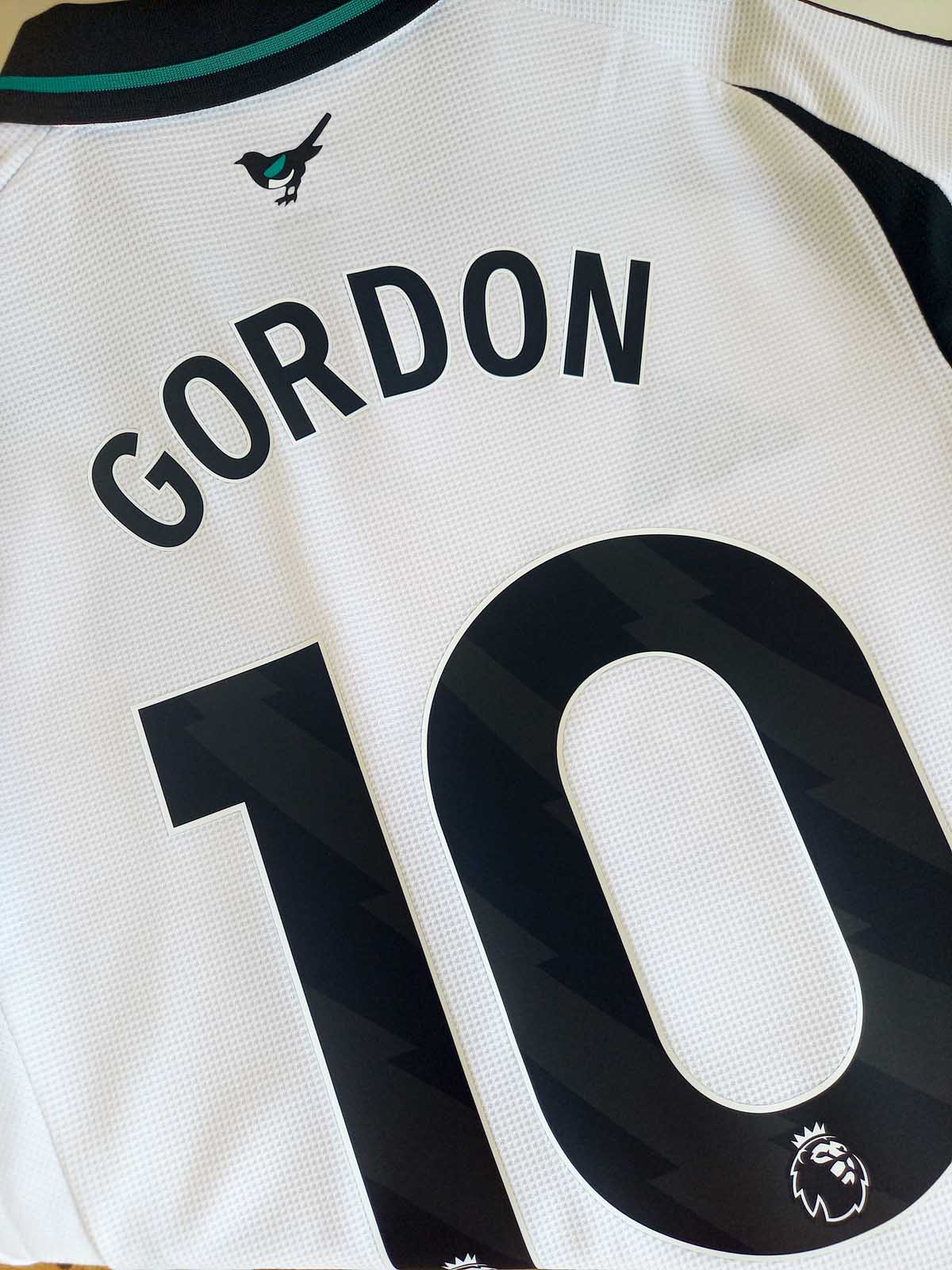Newcastle United 2024/25 Third Shirt Gordon IW0390 name set
