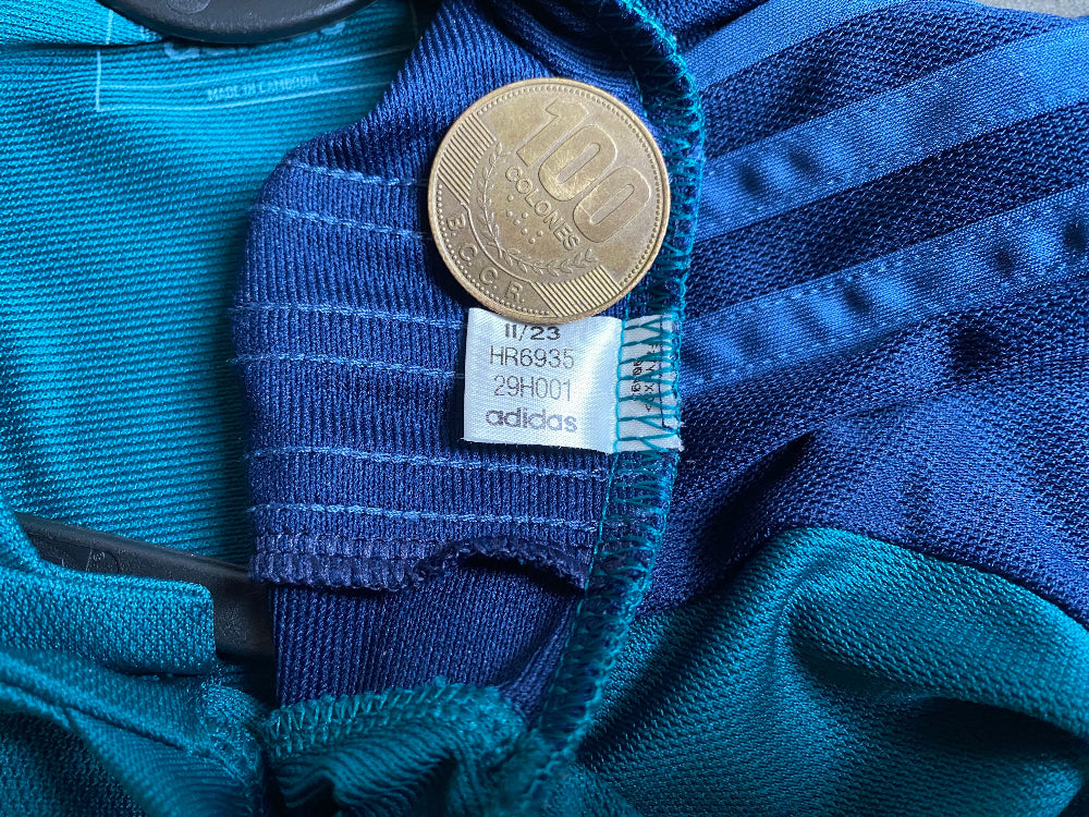 Original Adidas football shirt style code tag