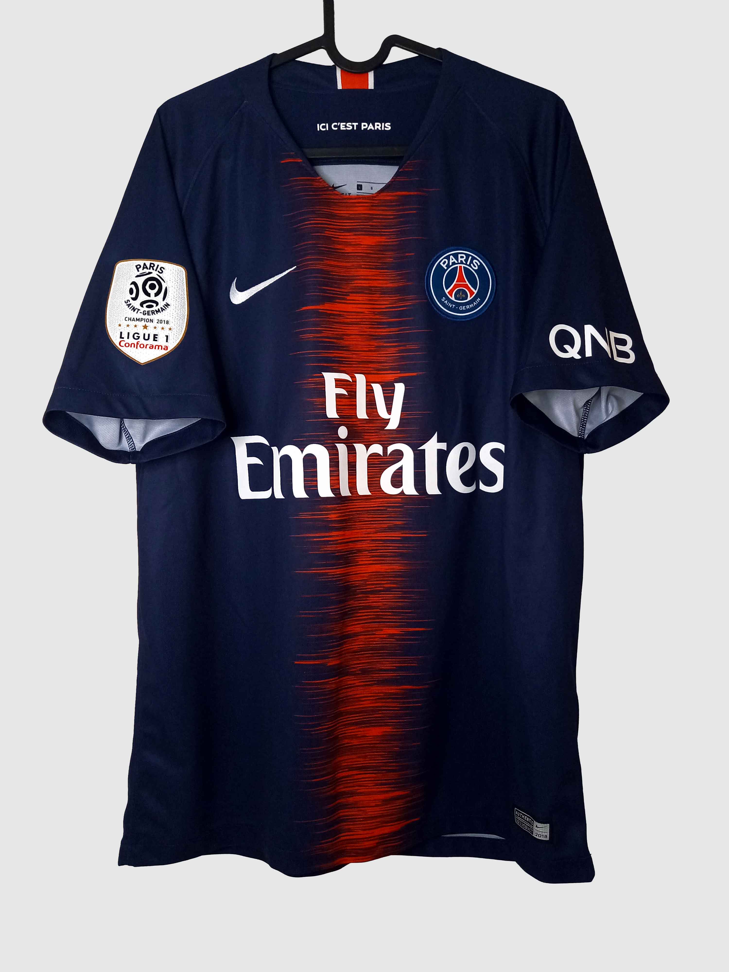 PSG 2018/19 Home Shirt Mbappe Front 894432-411