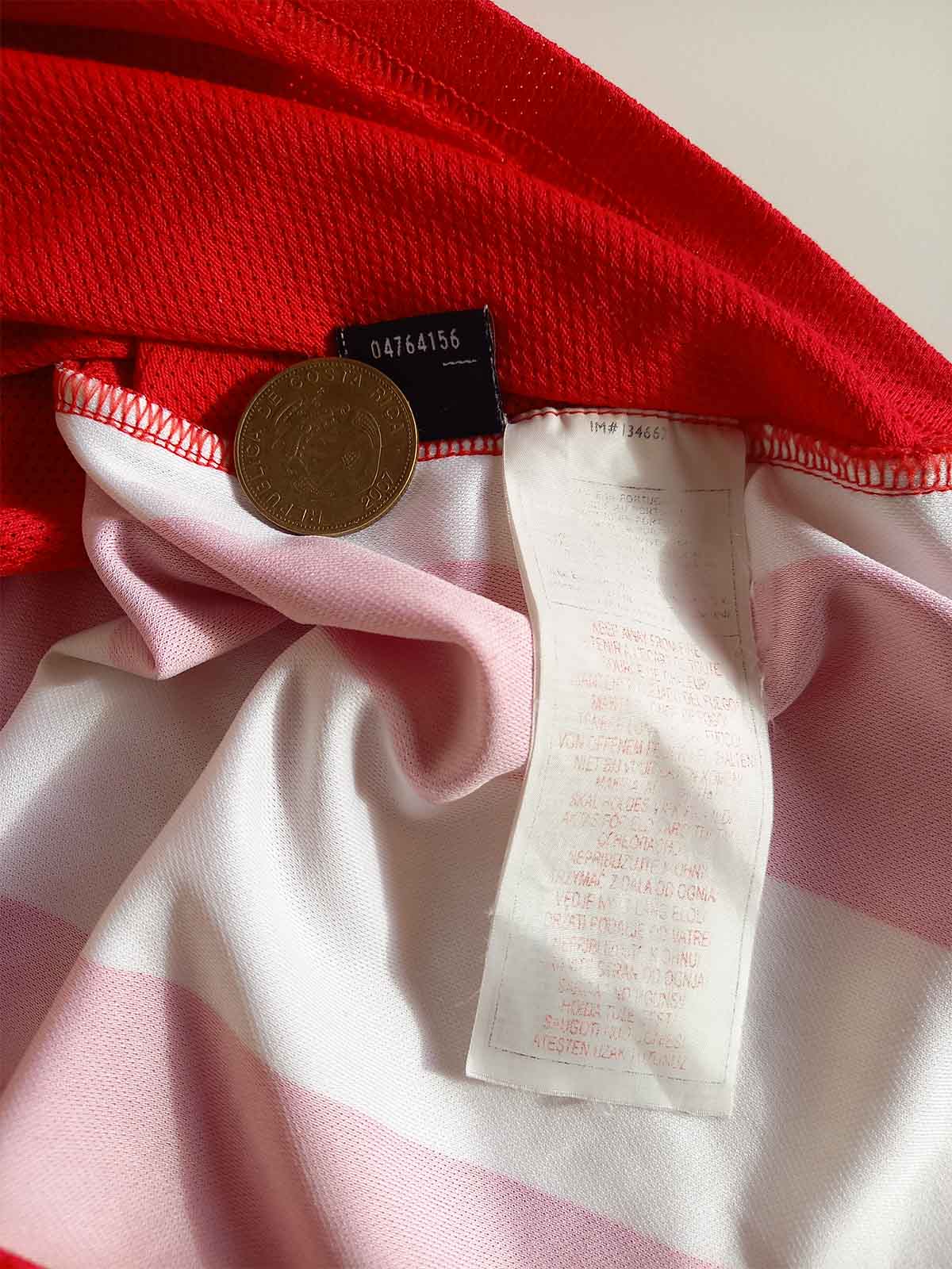 PSV 2004/05 Home Shirt tags