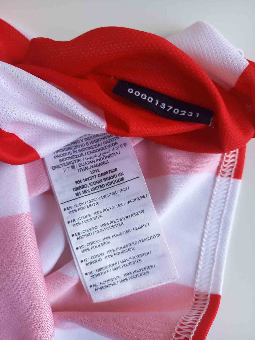 PSV 2019/20 Home Shirt Tags