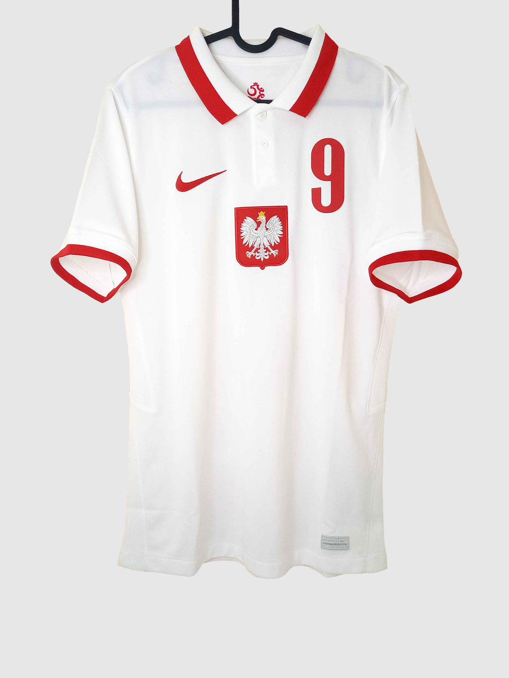 Poland 2020/21 Home Shirt Lewandowski Front CD0722-100
