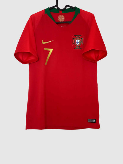 Portugal 2018 Home Shirt Ronaldo Front 893877-687