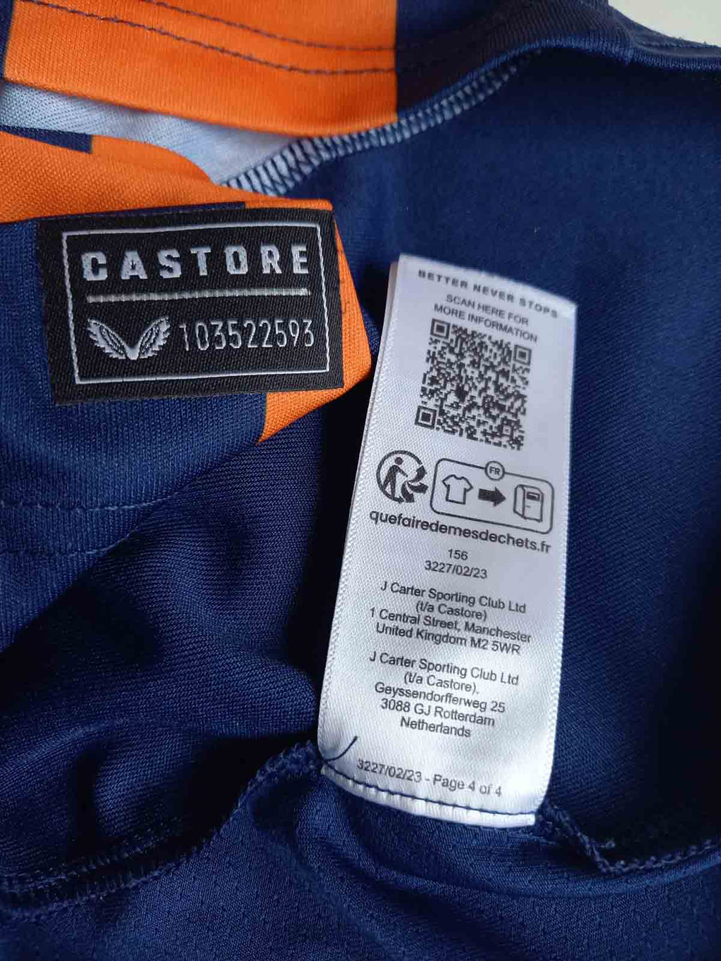 Rangers 2023/24 Third Shirt Tags