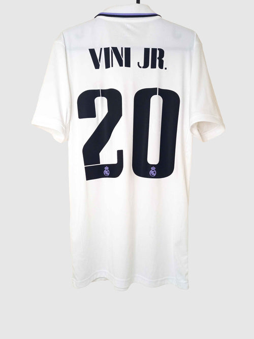 Real Madrid 2022/23 Home Shirt Vinicius Jr Back HF091