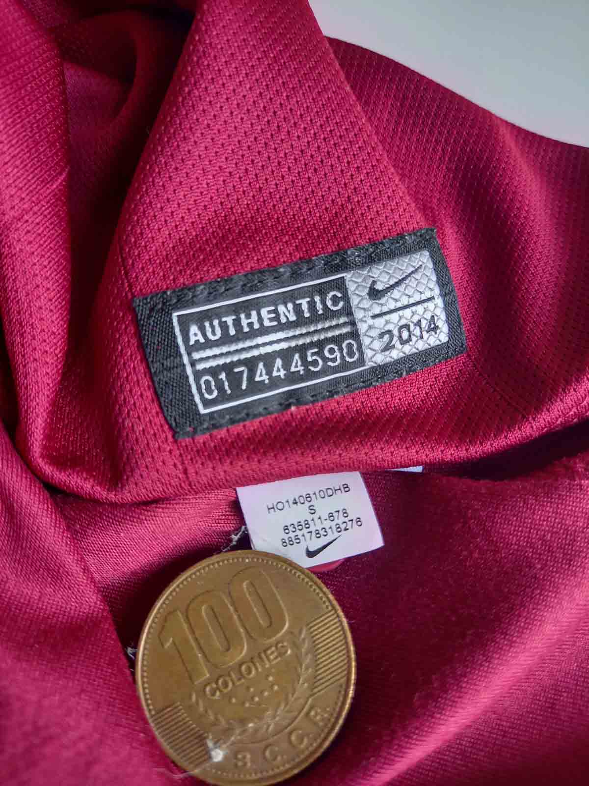 Roma 2014/15 home shirt Totti 635811-678 tags