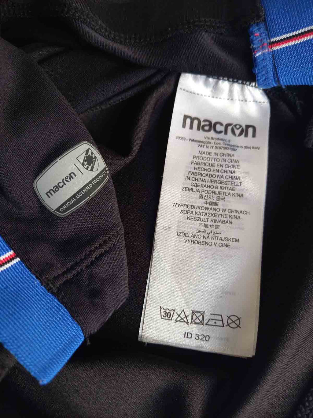 Sampdoria 2020/21 Third Shirt Tags