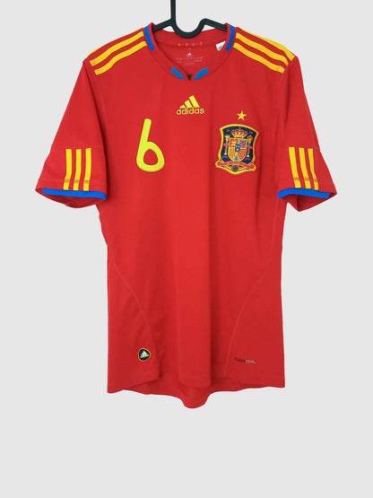 Spain 2010 Home Shirt Iniesta V31236 Front