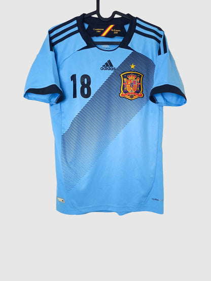 Spain 2012 Away Shirt Jordi Alba X16716 Front