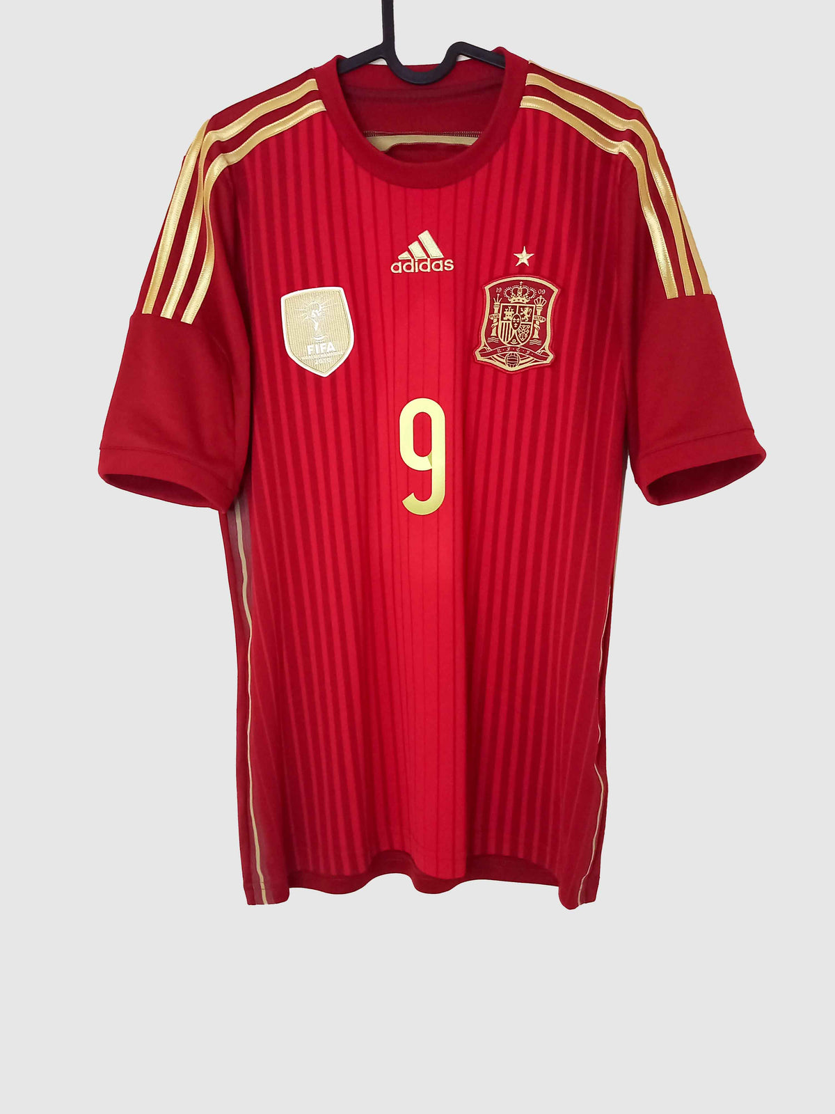 Spain 2014 Home Shirt Fernando Torres G85279 Front