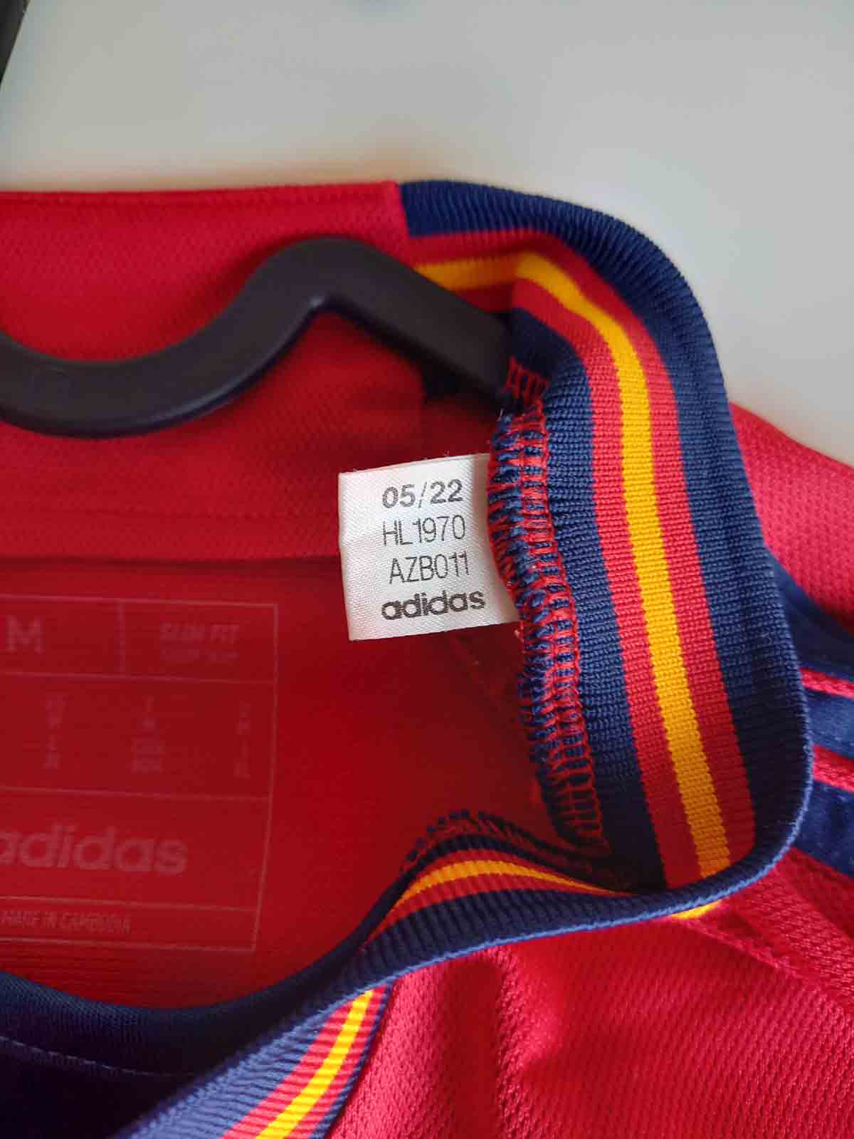 Spain 2022 Home Shirt Tags HL1970