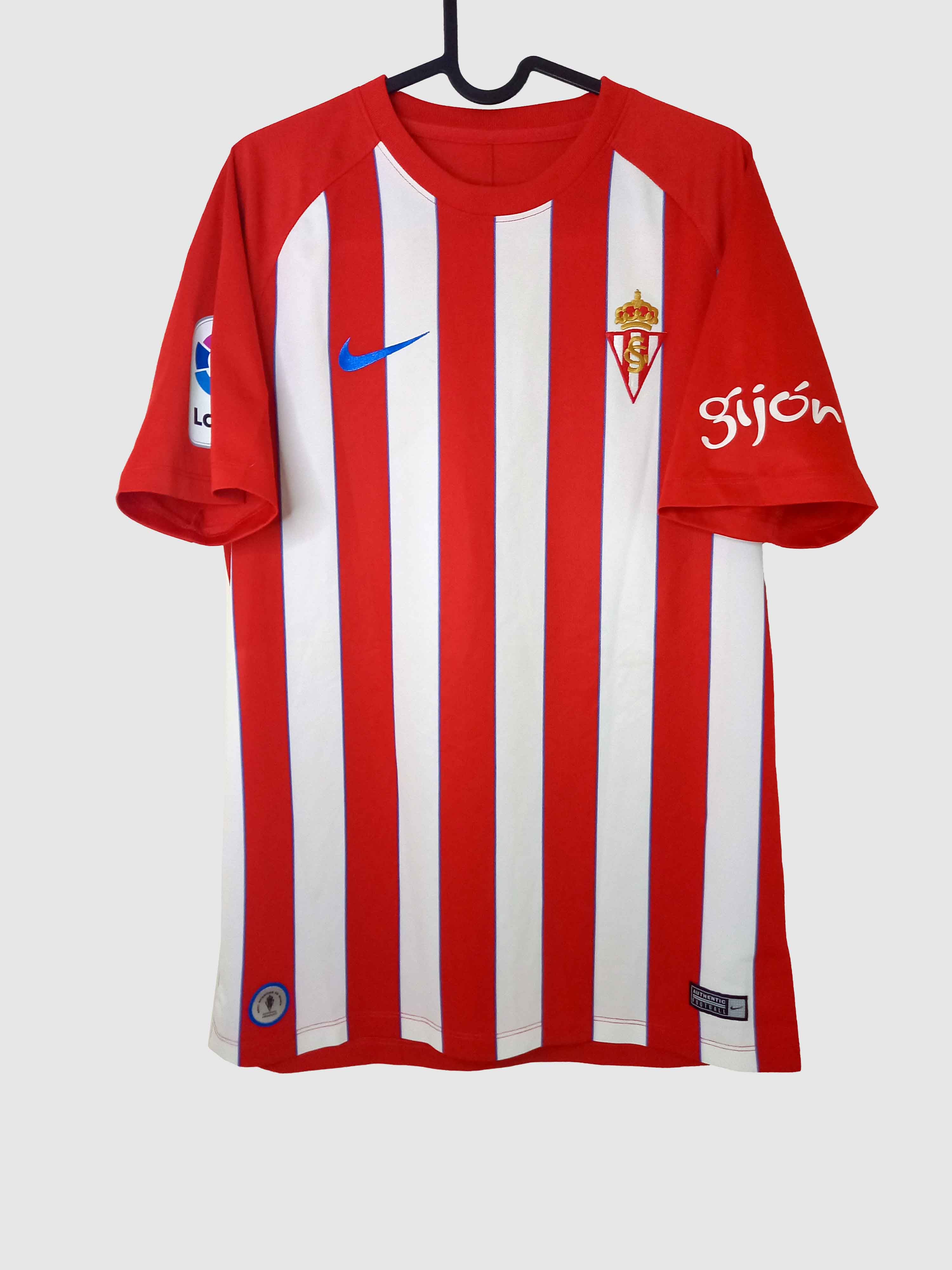 Sporting Gijon 2017/18 Home Shirt Front 832976-659