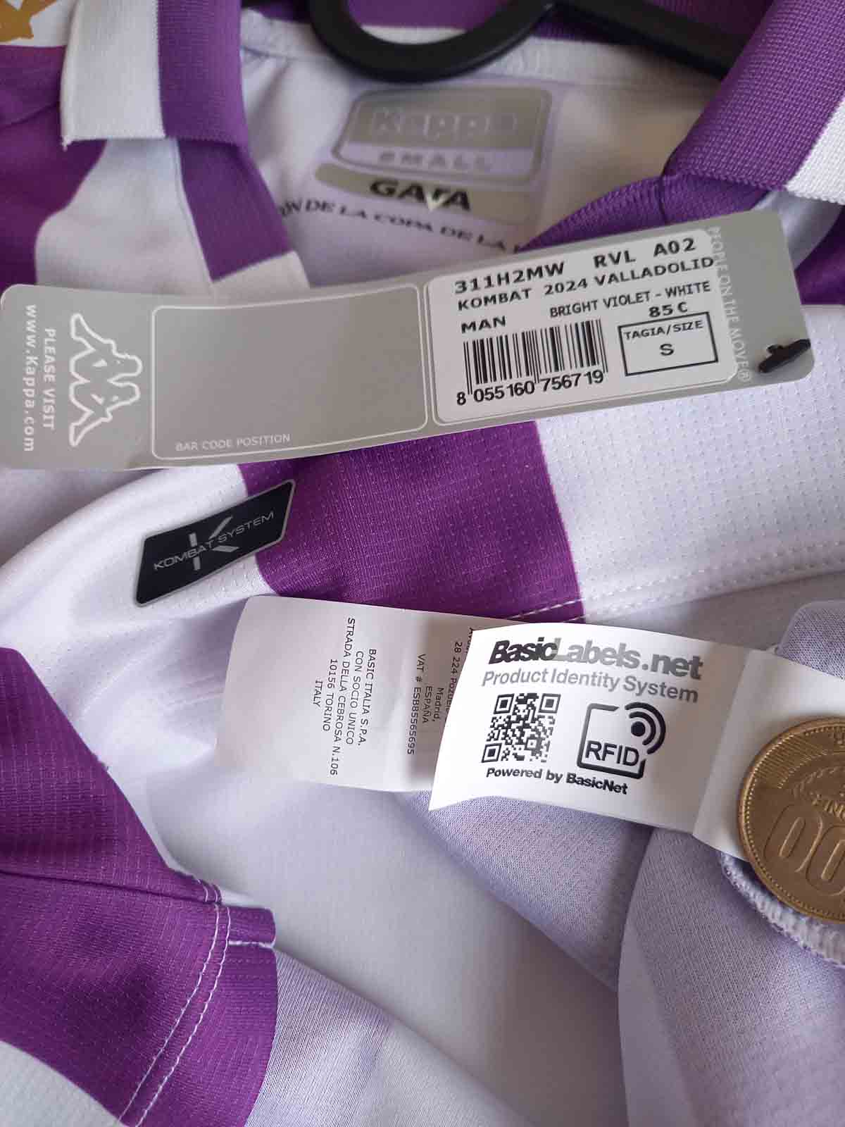 Valladolid 2023/24 Home Shirt Tags