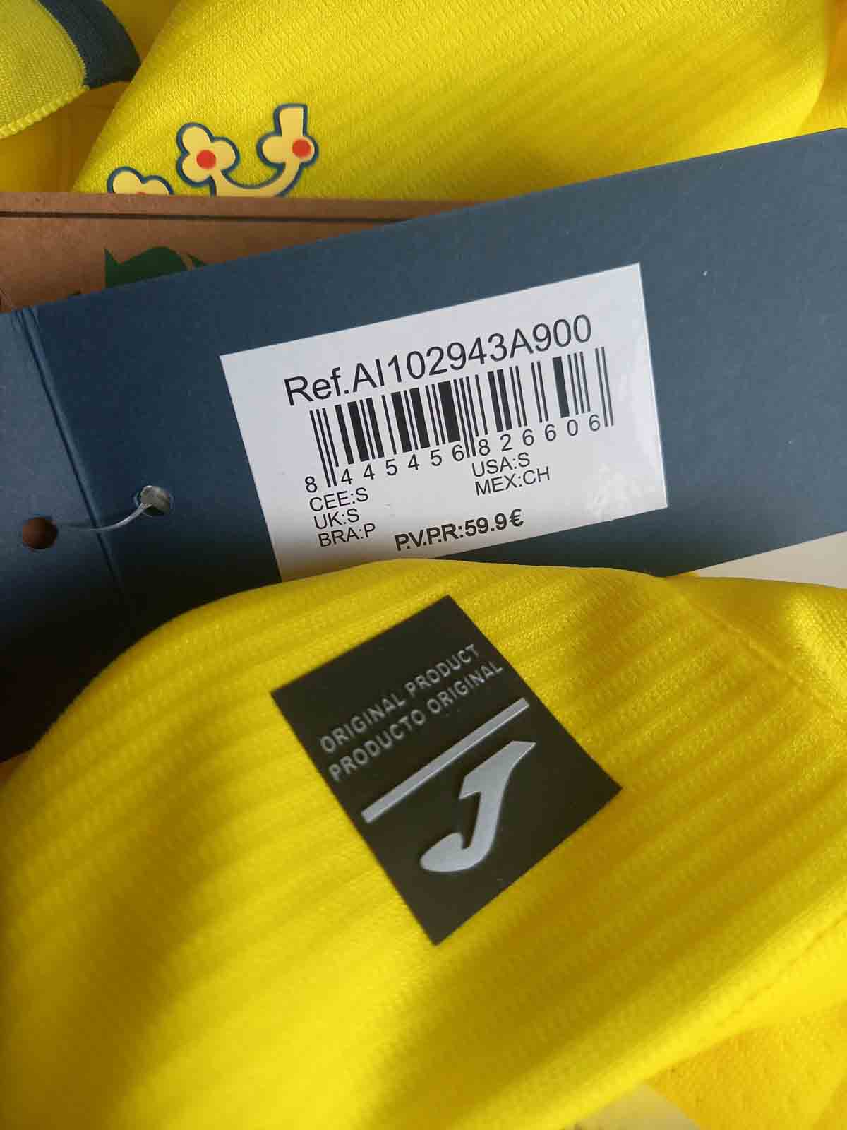 Villarreal 2022/23 Home Shirt Tags