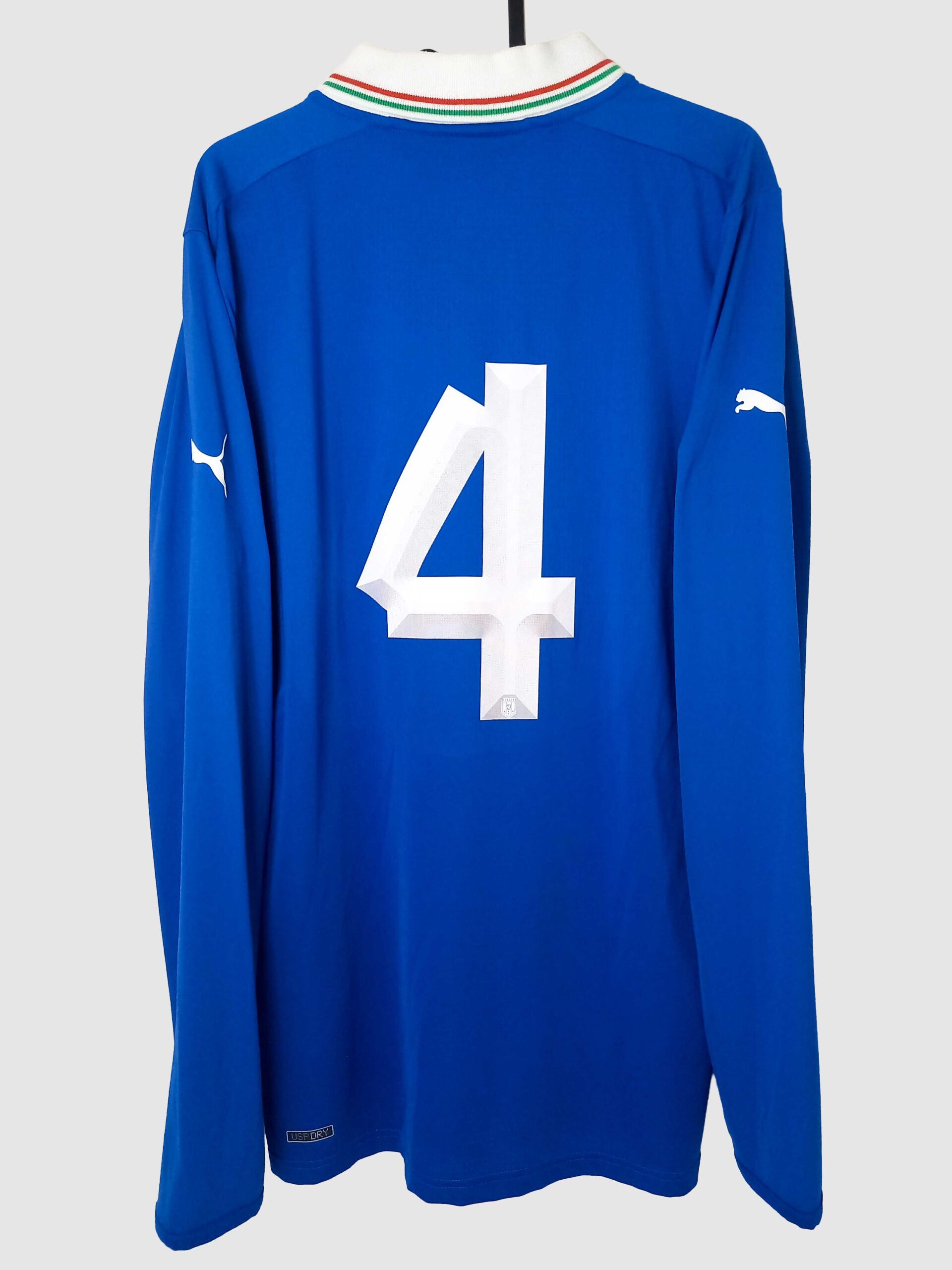 Italy 2012/13 Home Shirt #4 L/S (L-Excellent)