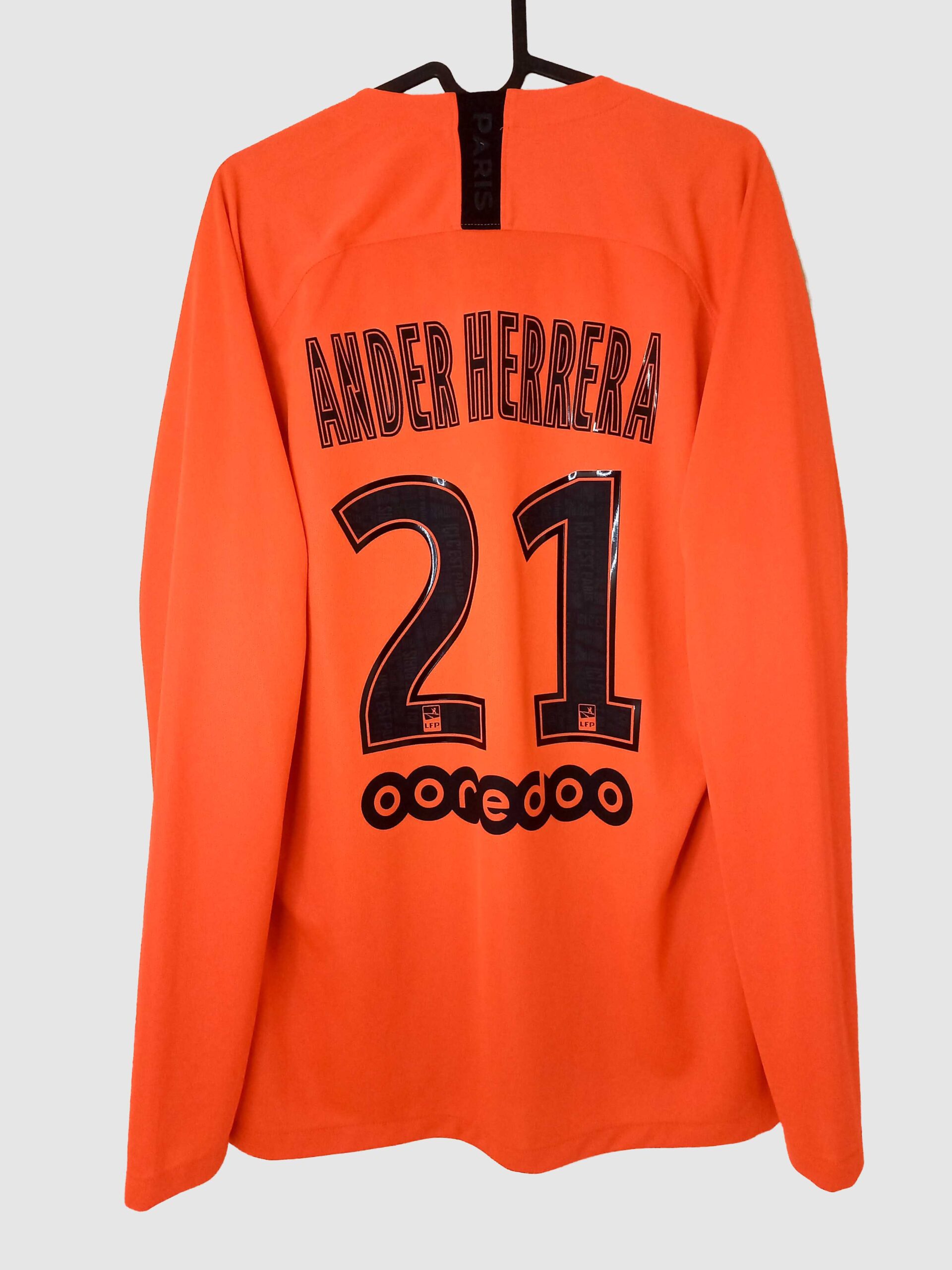 PSG 2019/20 Away Shirt Ander Herrera #21 L/S (L-Mint)